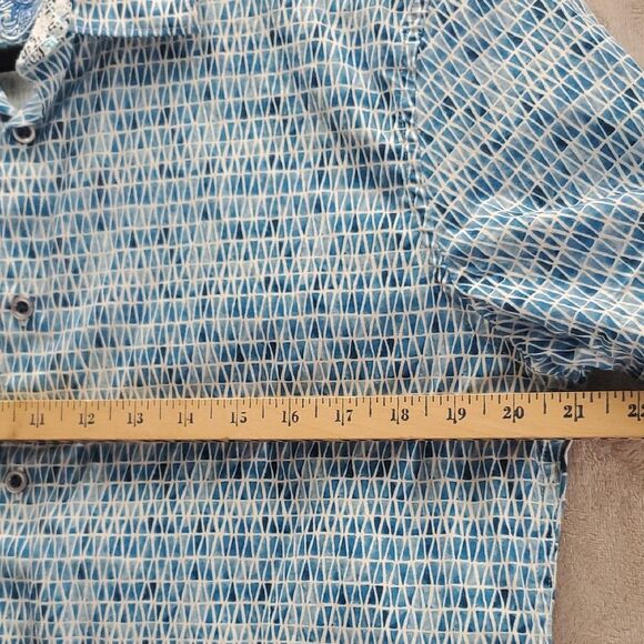 ROBERT GRAHAM | LARGE MEN'S | PINE BLUFF CLASSIC SHORT SLEEVE PINE BLUFF BLUE - Picture 10 of 14